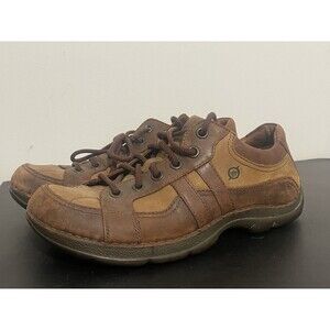 Born Leather Brown & Tan Lace Up Leather Shoes Size US 8